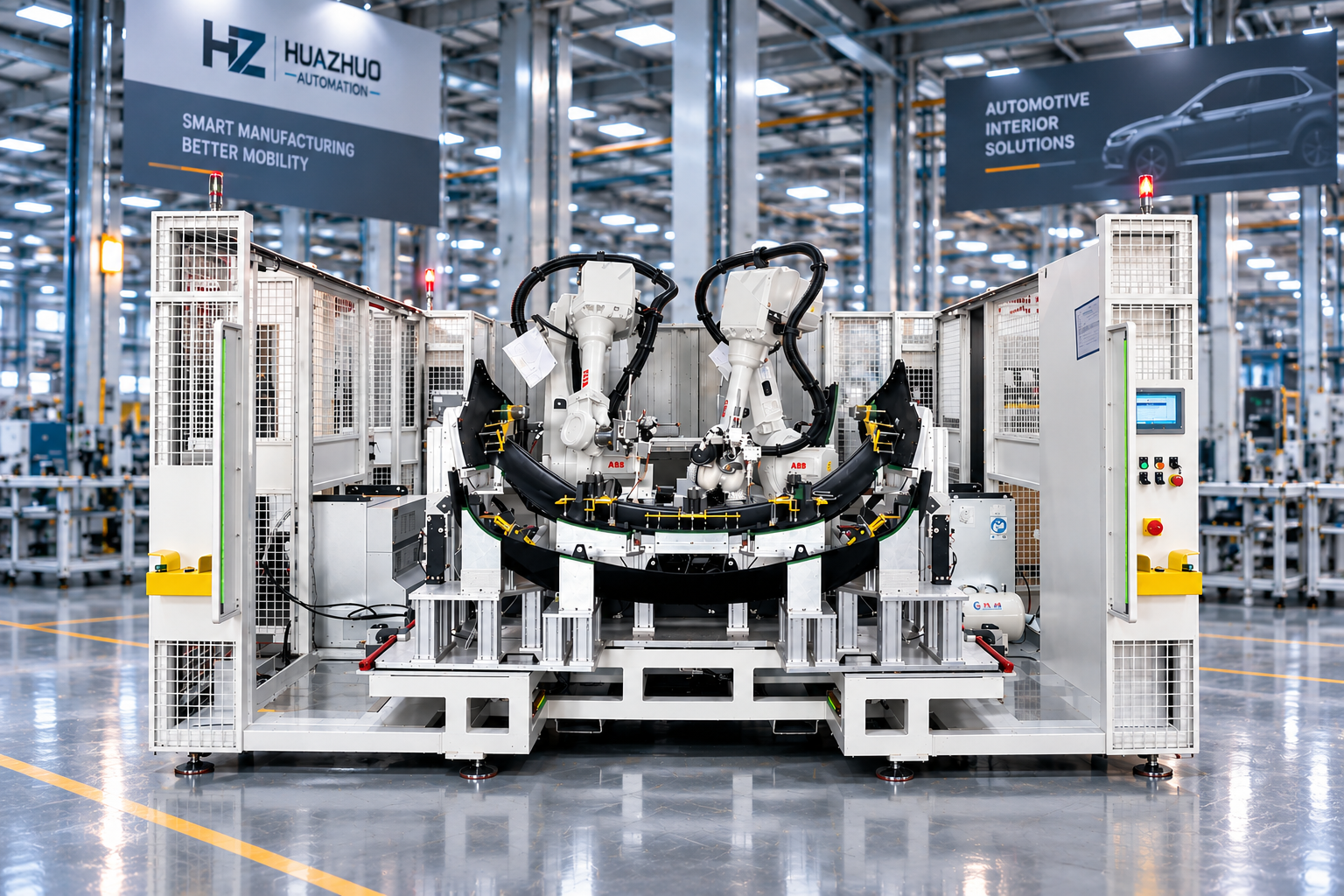 HUAZHUO Dual-Station Robotic Ultrasonic Welding Project